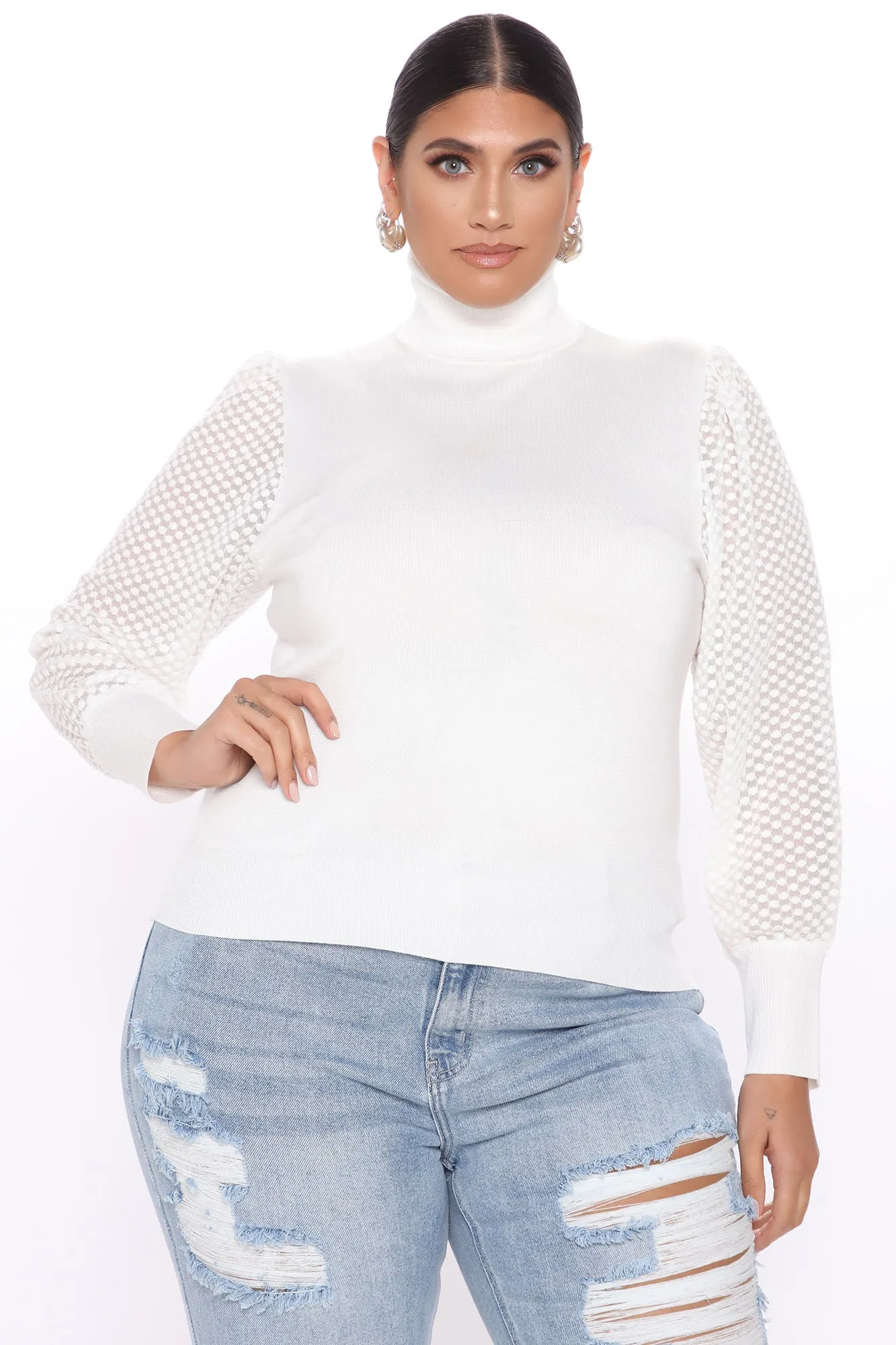 Admire Me Turtleneck Sweater - Ivory