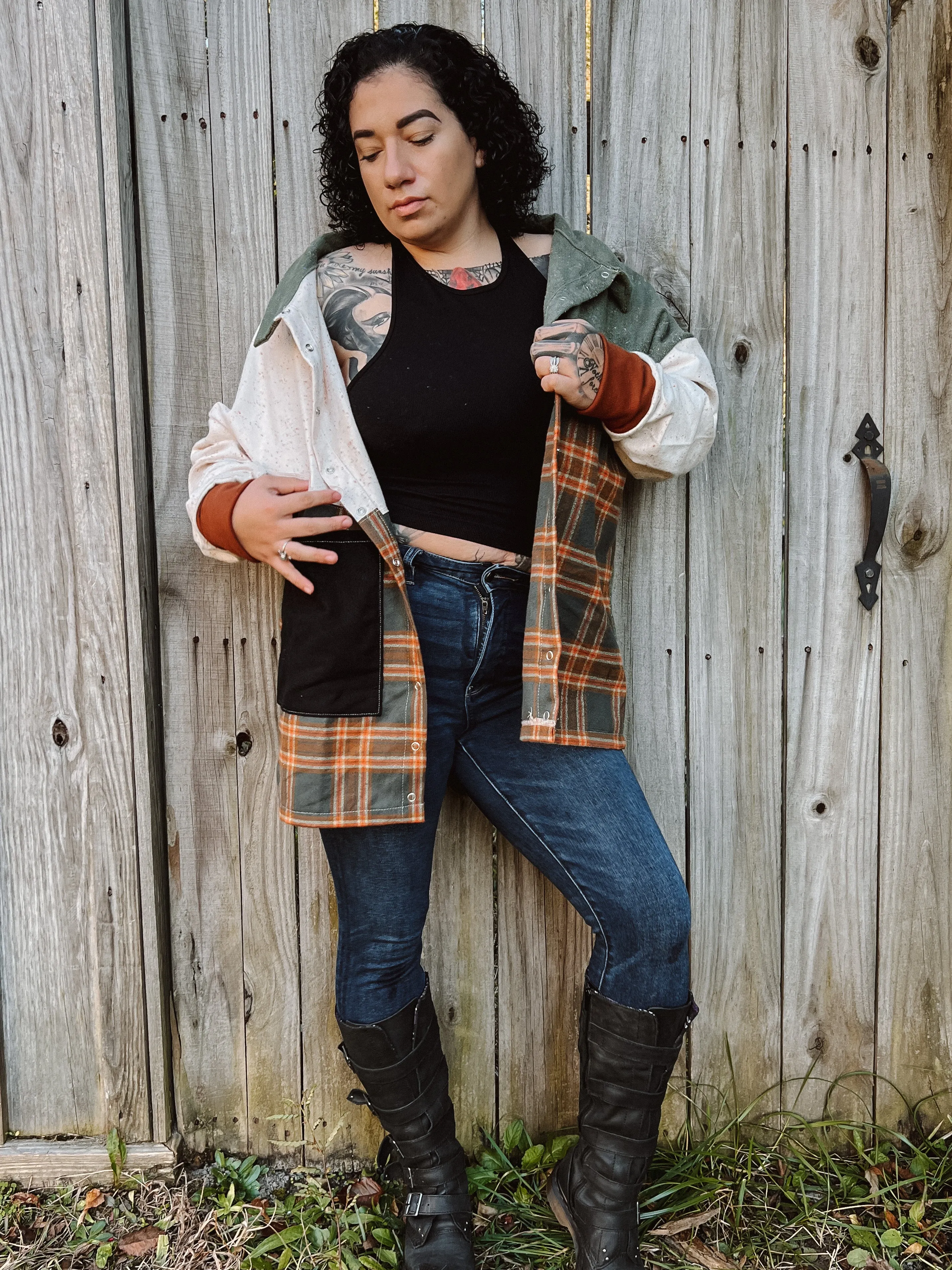 Adult Kodiak Shacket Digital Sewing Pattern Sizes 0-32
