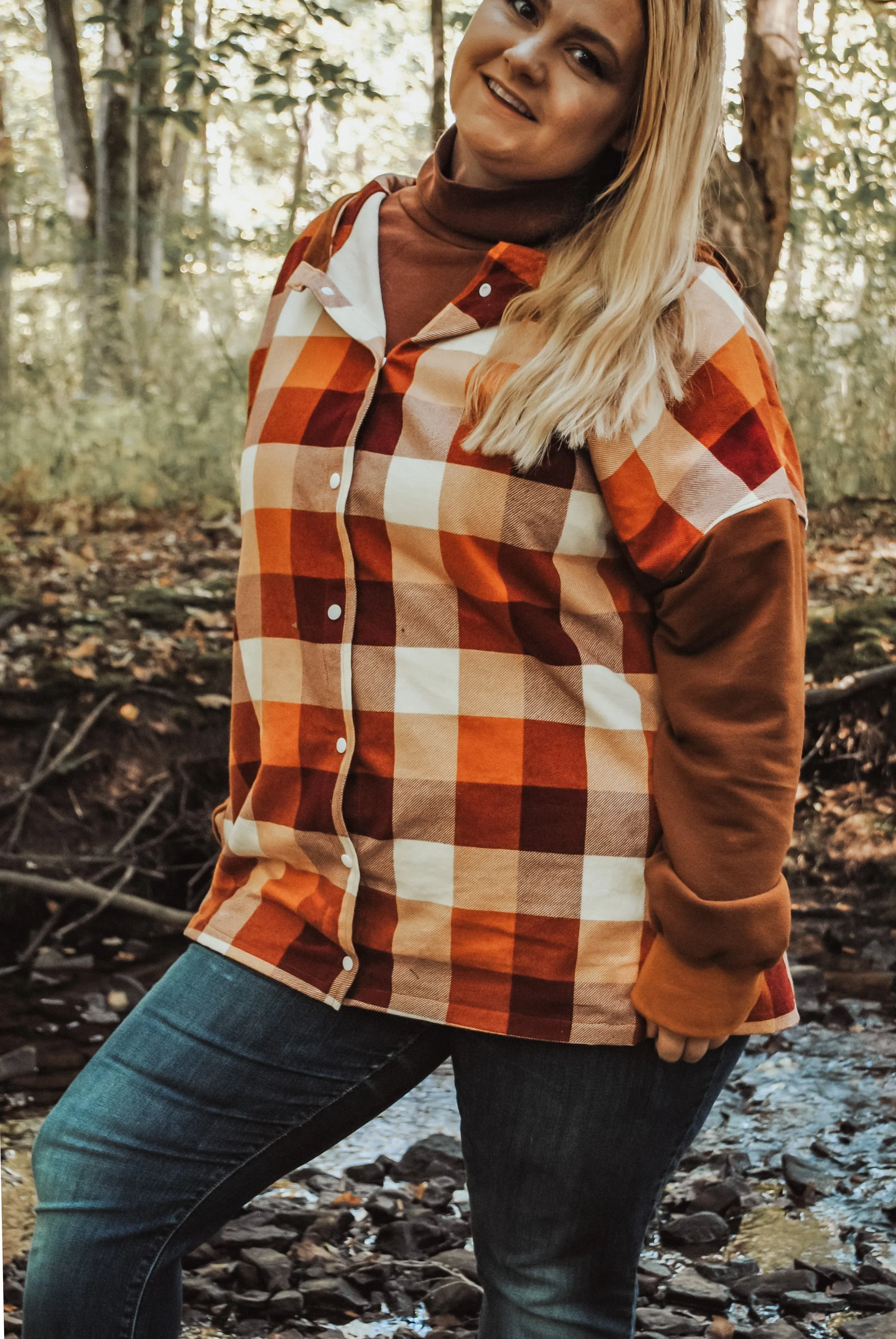 Adult Kodiak Shacket Digital Sewing Pattern Sizes 0-32