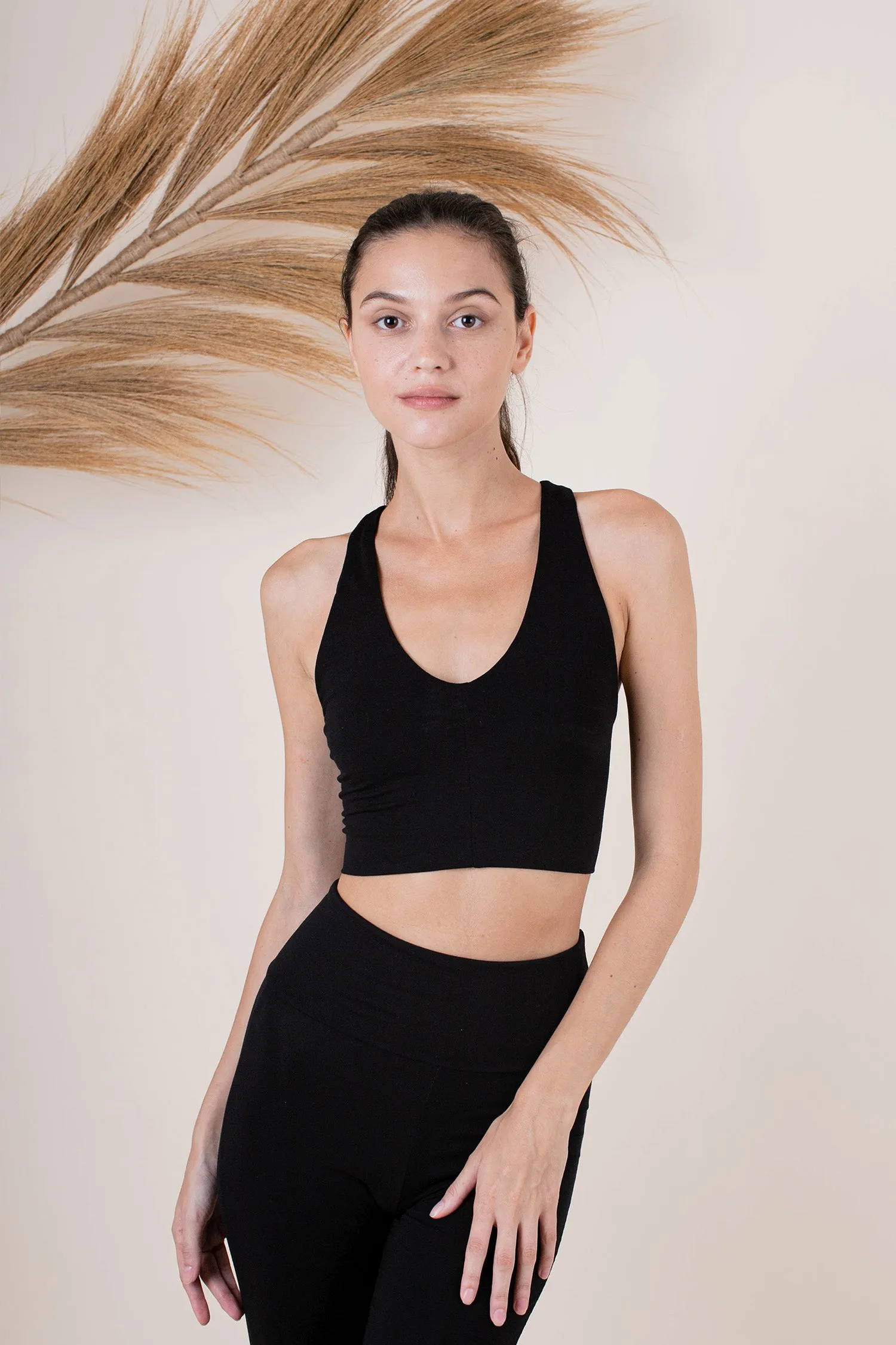 Agni Cross Top Black