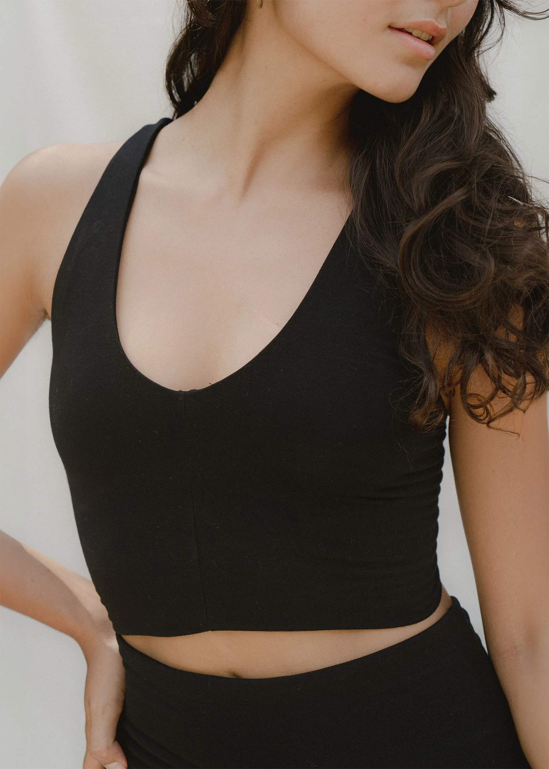 Agni Cross Top Black