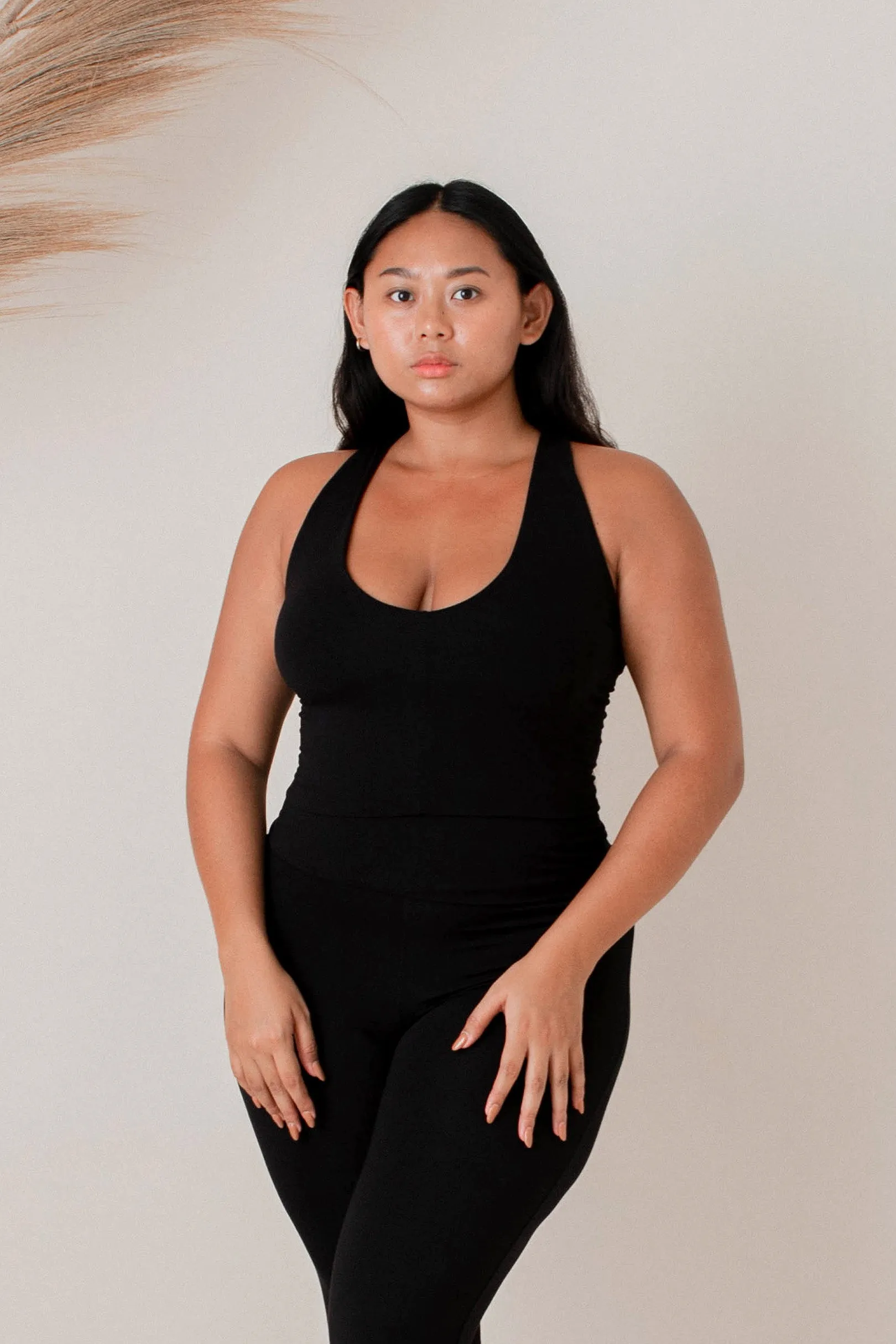 Agni Cross Top Black