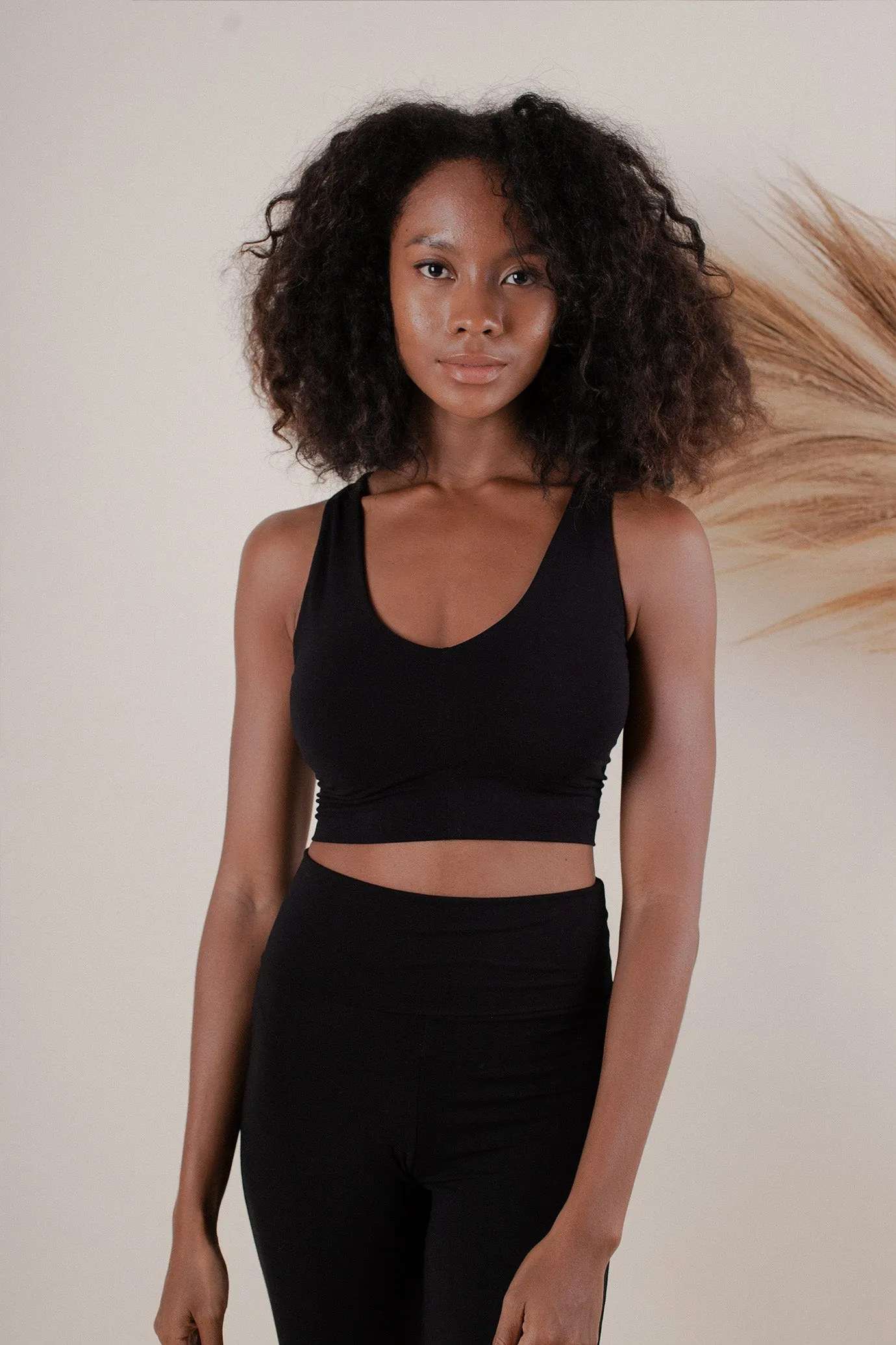 Agni Cross Top Black
