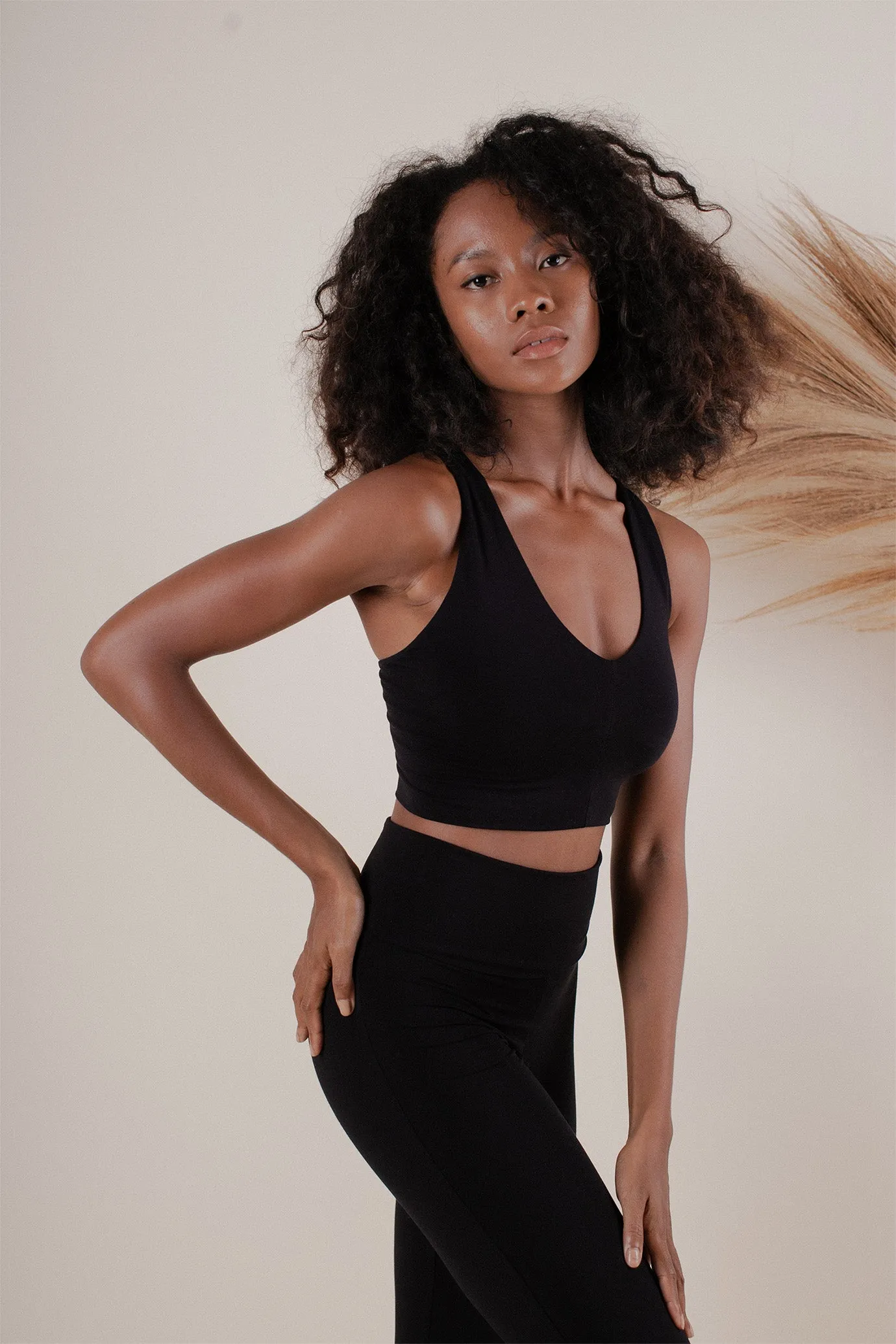 Agni Cross Top Black