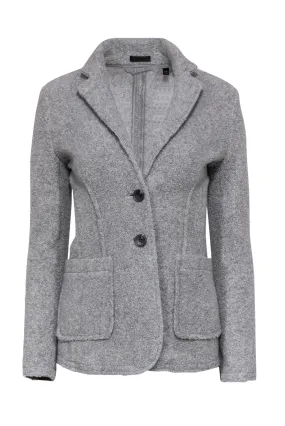 ATM Anthony Thomas Melillo - Grey Faux Shearling Button-Up Jacket Sz P