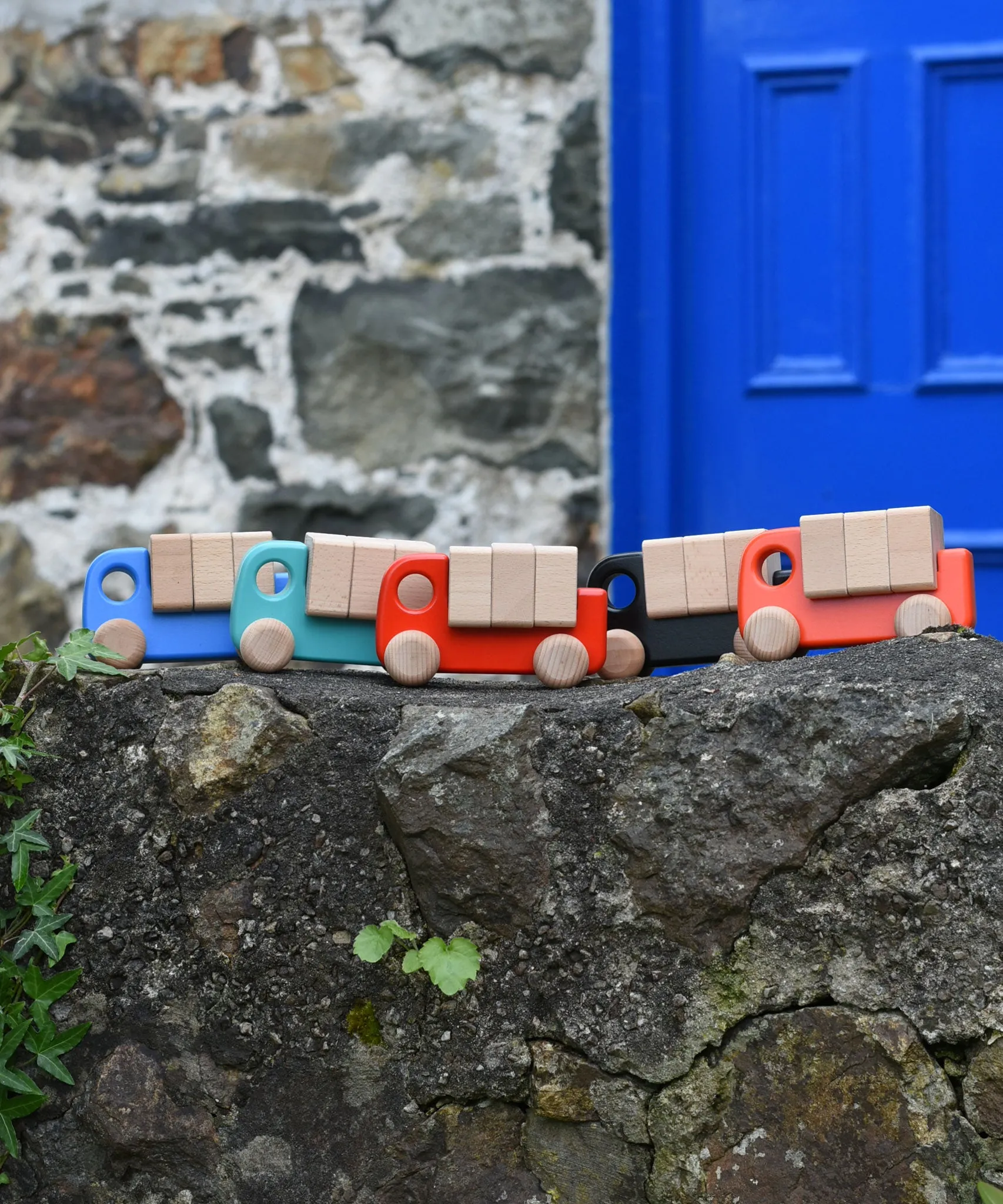 Bajo Truck With Blocks - Blue