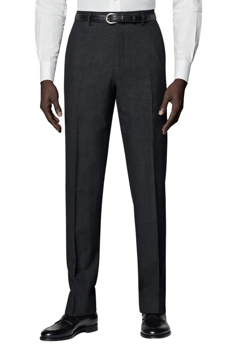 Black Wool Double Breasted 2-Piece Suit
