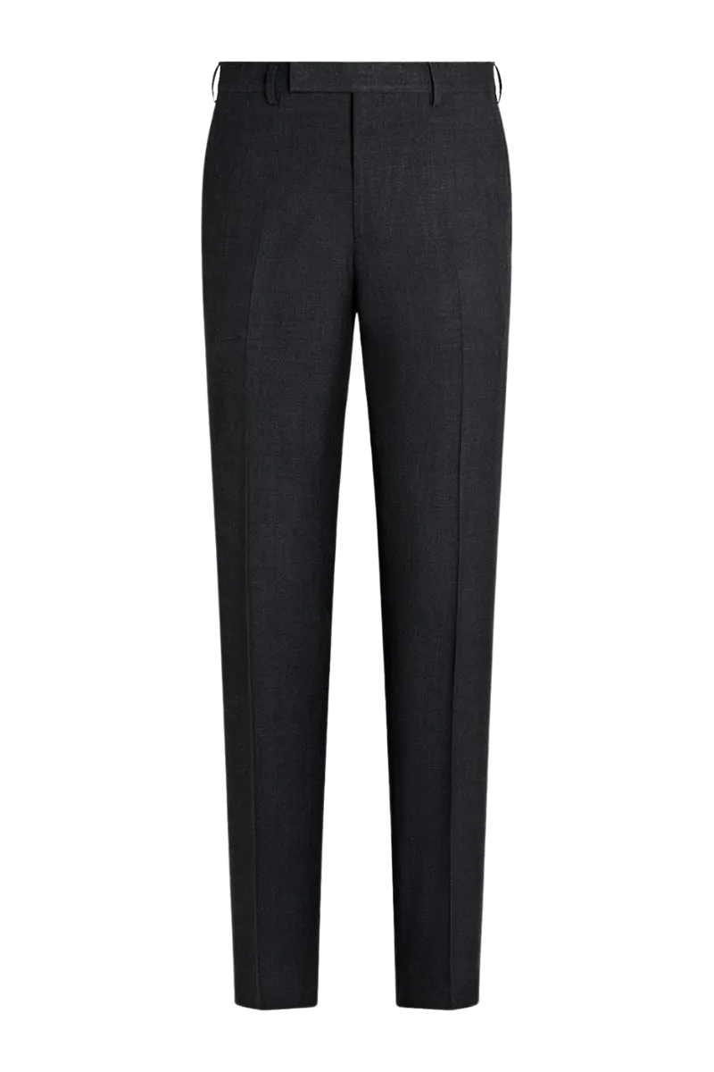 Black Wool Double Breasted 2-Piece Suit