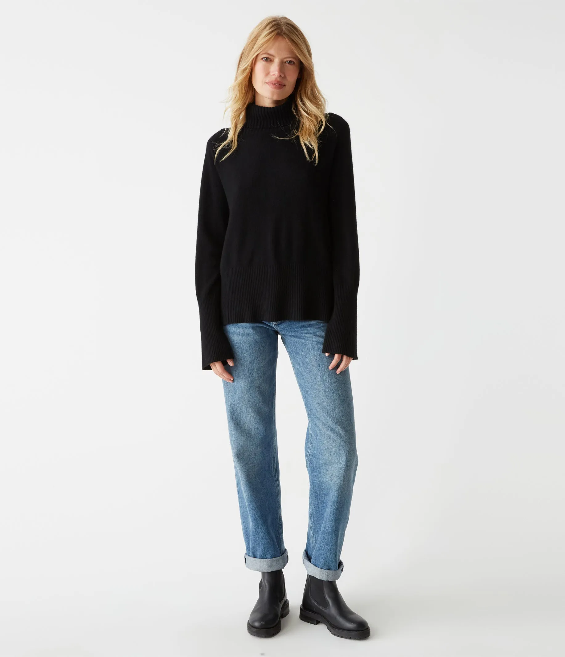 Blaire Turtleneck Cashmere Sweater