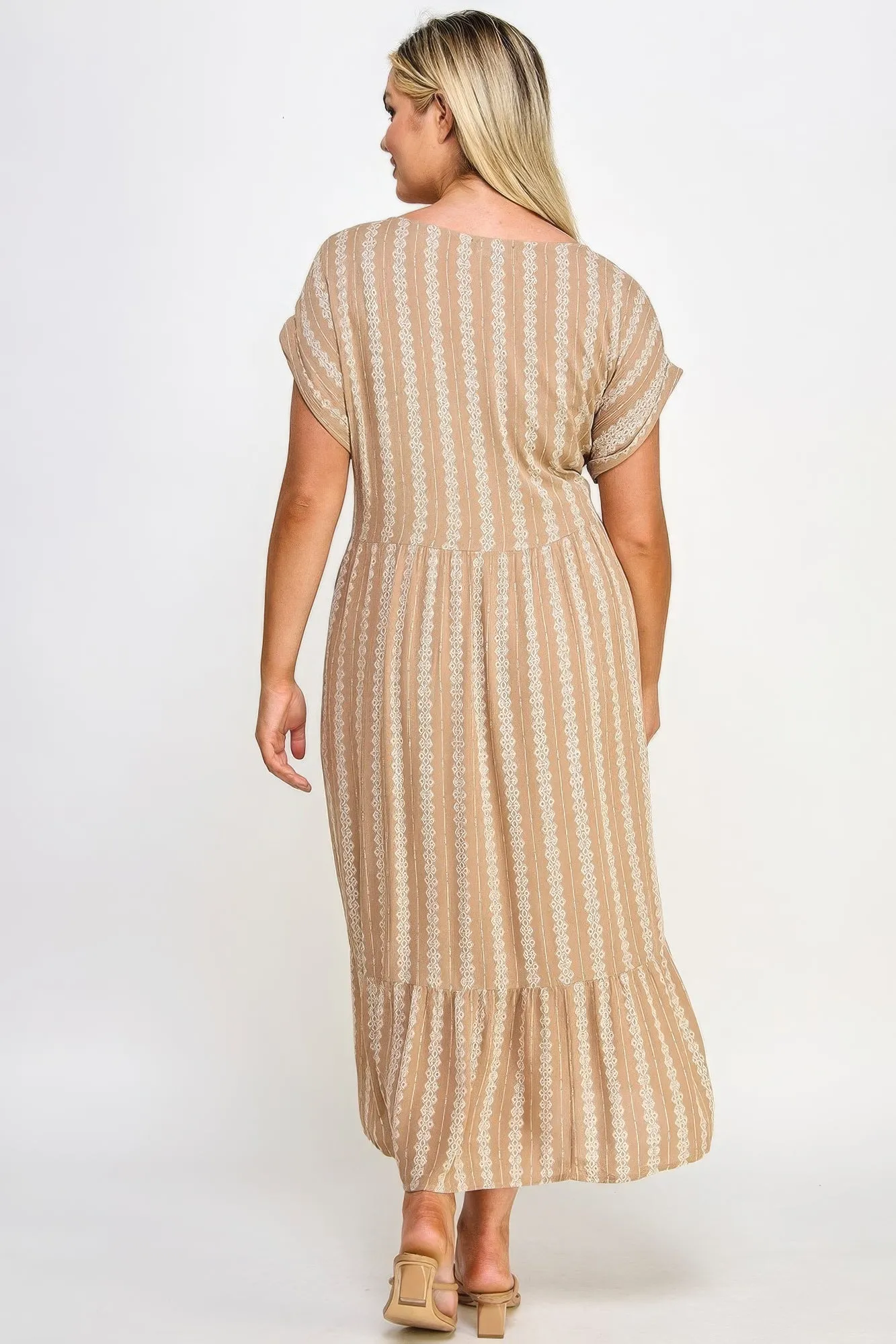 Blue Zone Planet |  Boho Maxi Dress with Slip