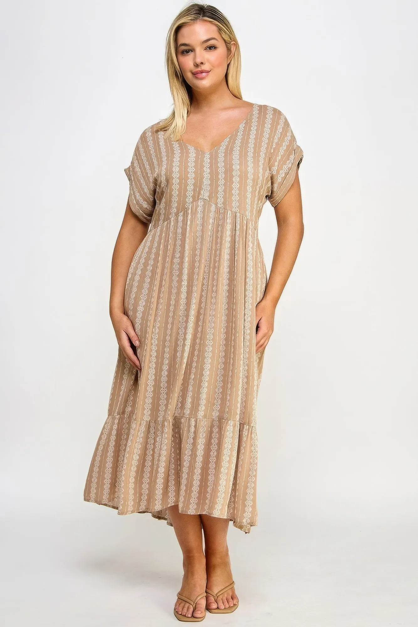 Blue Zone Planet |  Boho Maxi Dress with Slip