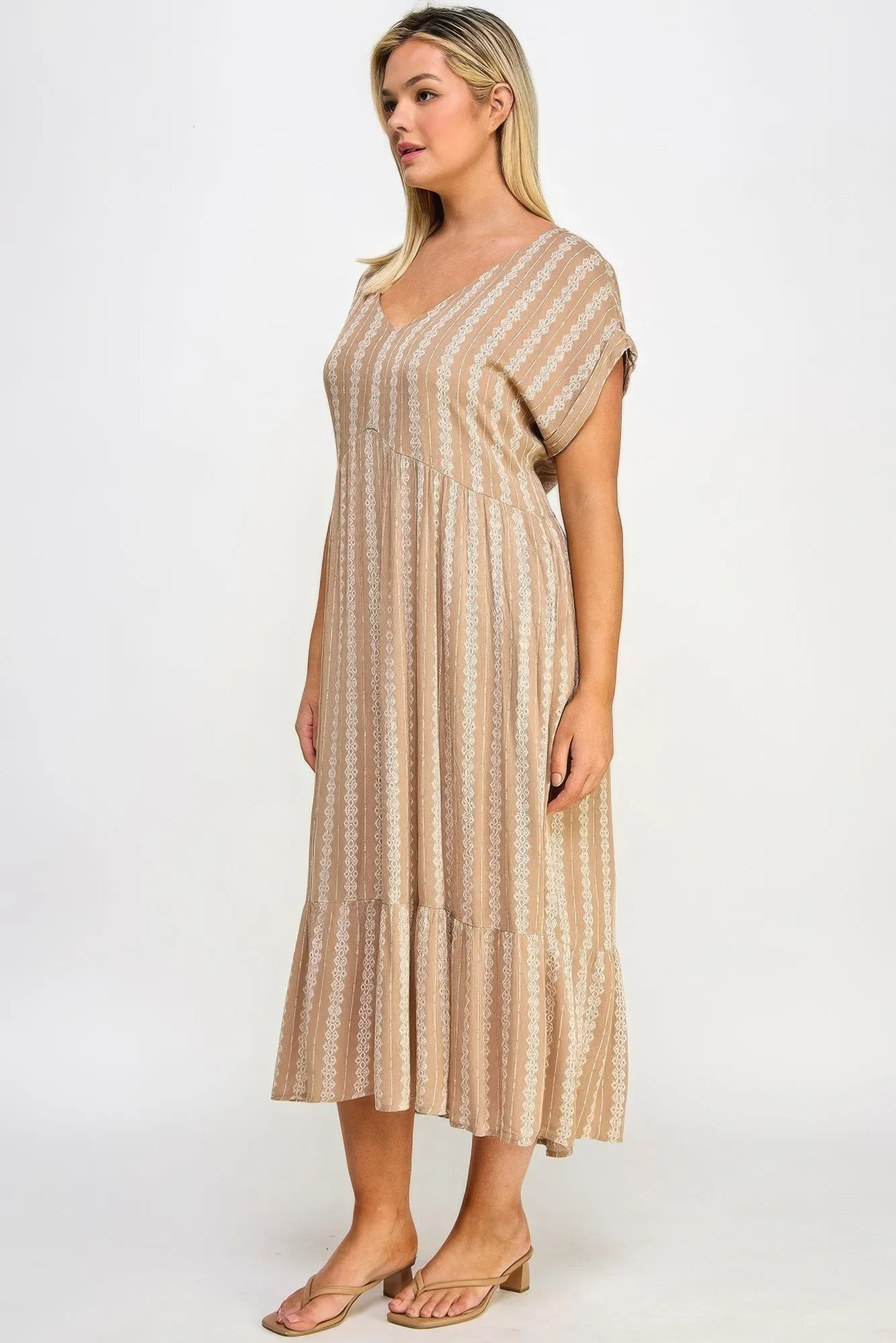 Blue Zone Planet |  Boho Maxi Dress with Slip