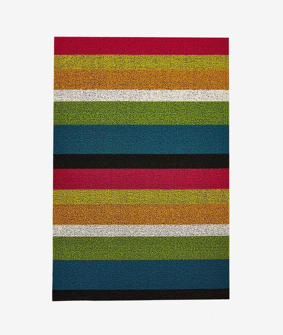 Bold Stripe Shag Floormat - More Options