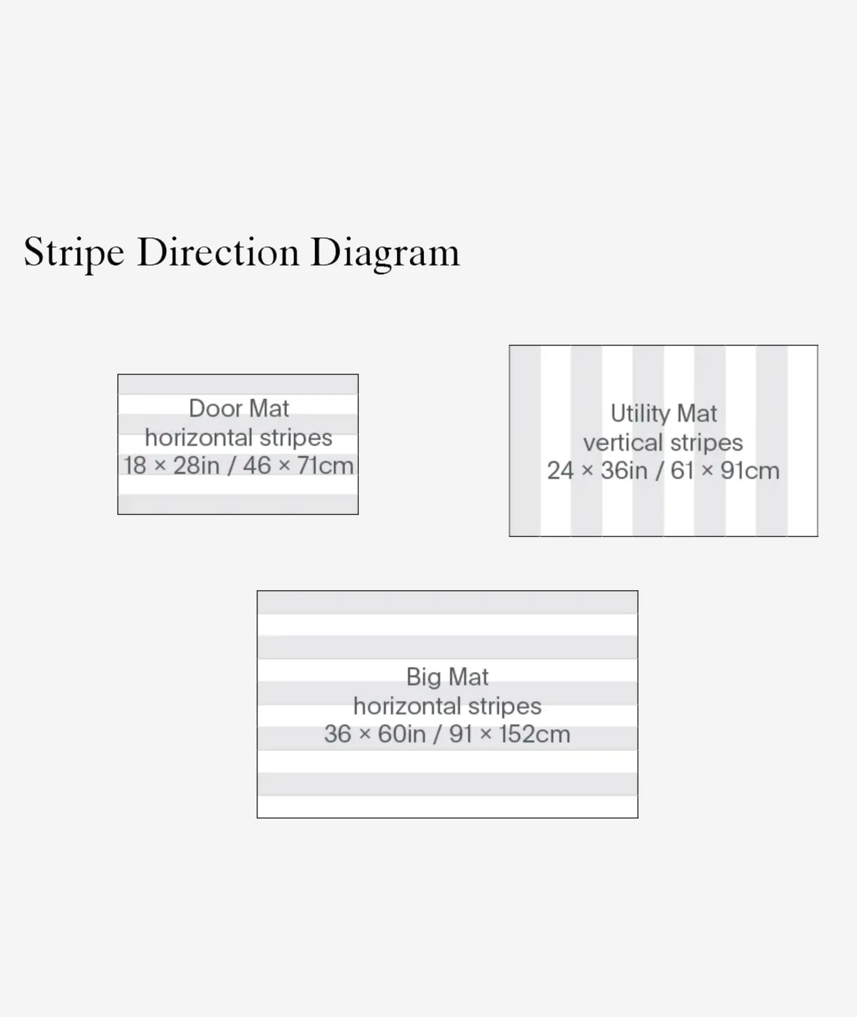 Bold Stripe Shag Floormat - More Options
