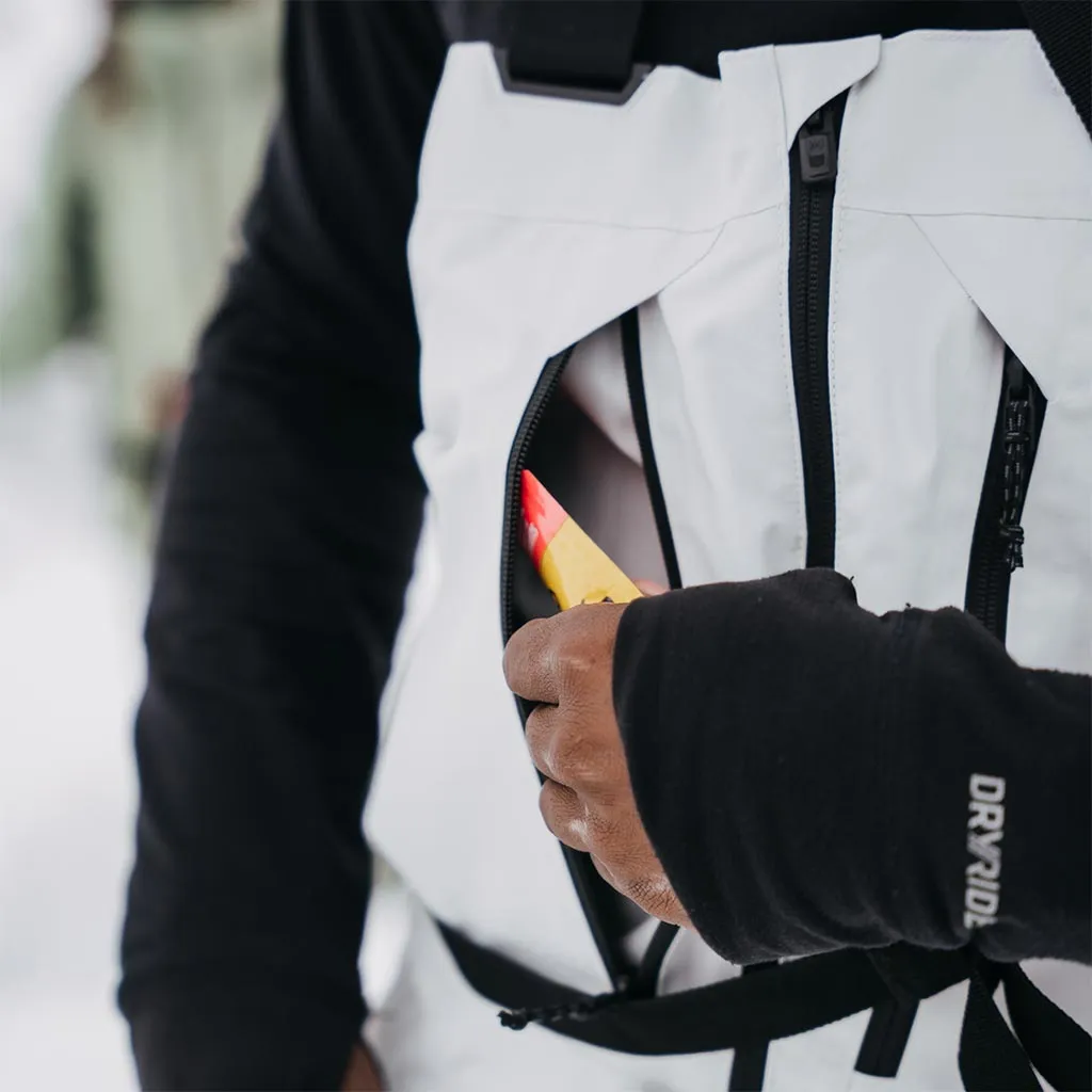 Burton 2024 AK Gore Cyclic Bib - Grey Cloud