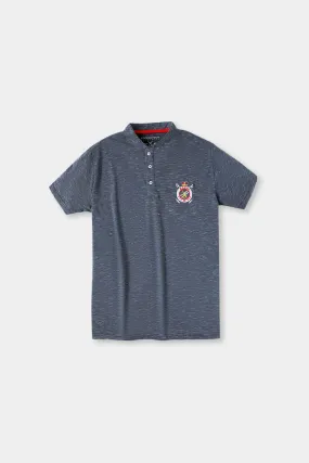 Charcoal Henley Shirt