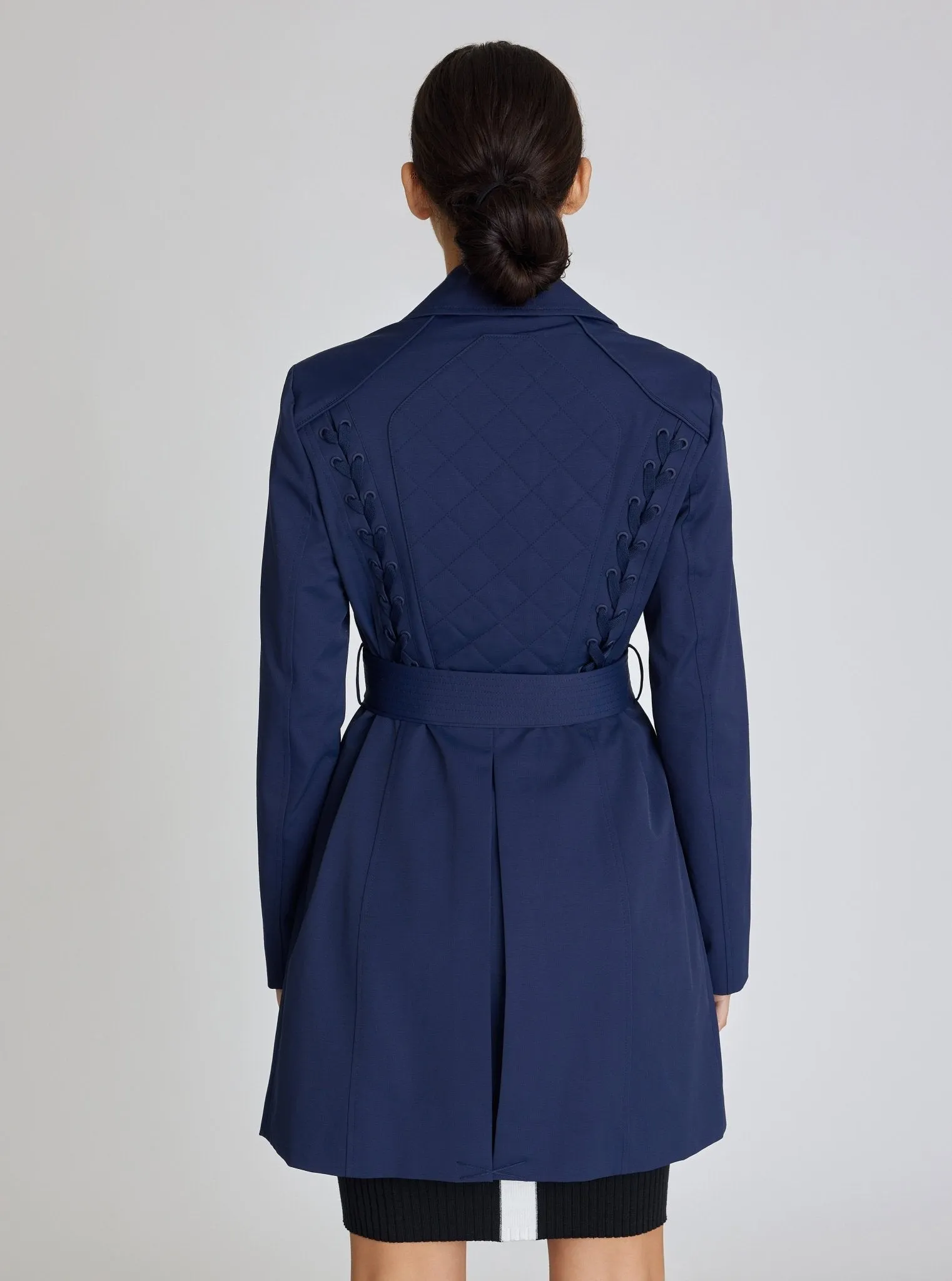 CLASSIC NAVY TRENCH COAT - FINAL SALE