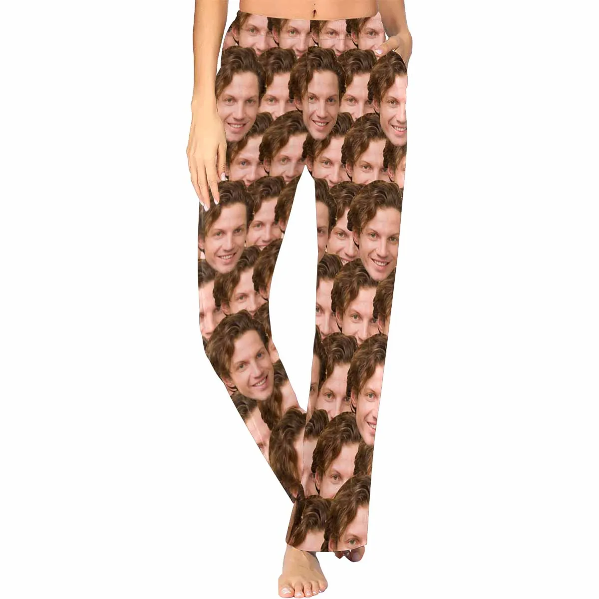 Custom Girlfriend's Face Sleepwear Personalized Women's Slumber Party Long Pajama Pants