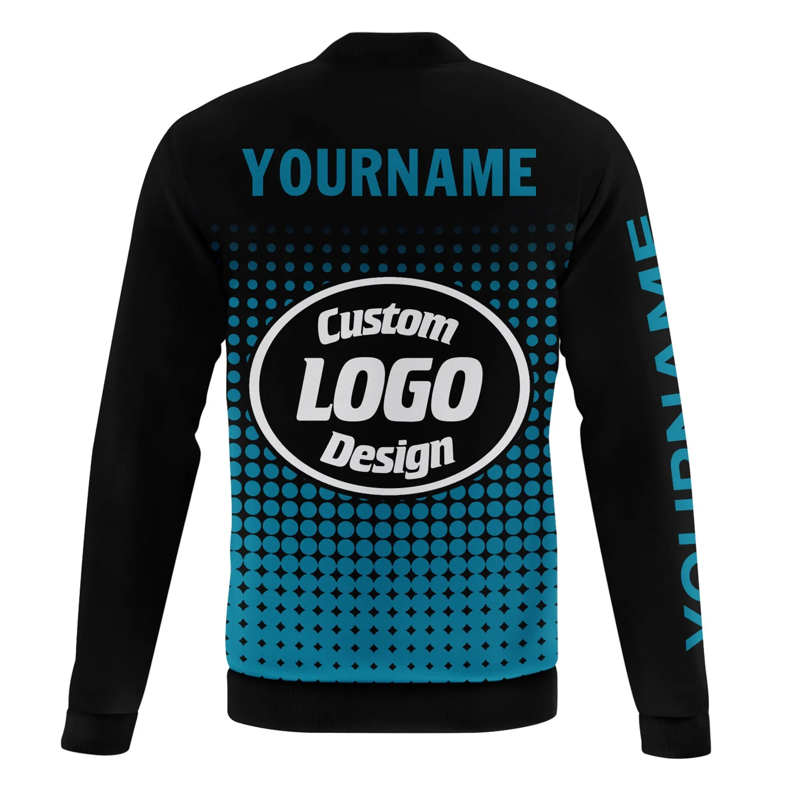Custom Jacket Bomber Full-Snap Varsity Letterman Personalized Jacket PR092-D020346-15