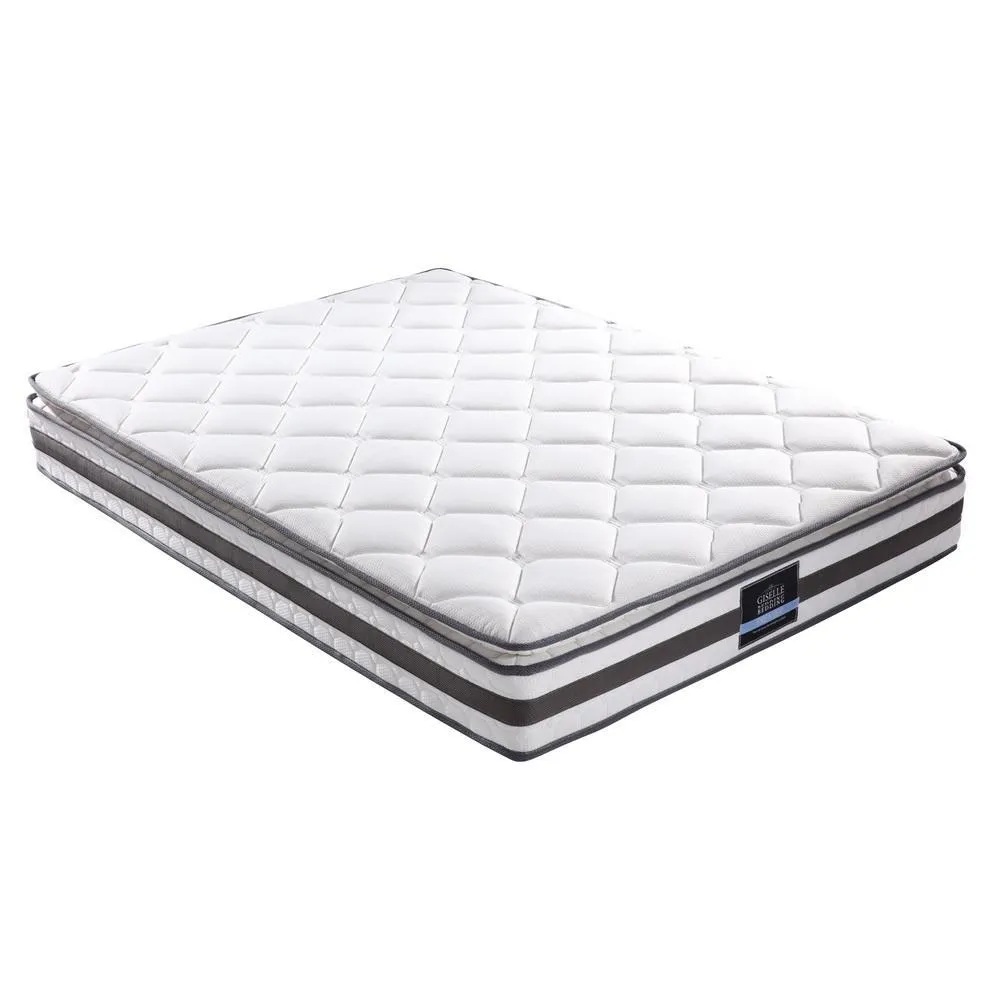 Double Package | Airlie Bed White & Normay Series Pillow Top Mattress (Medium Firm)
