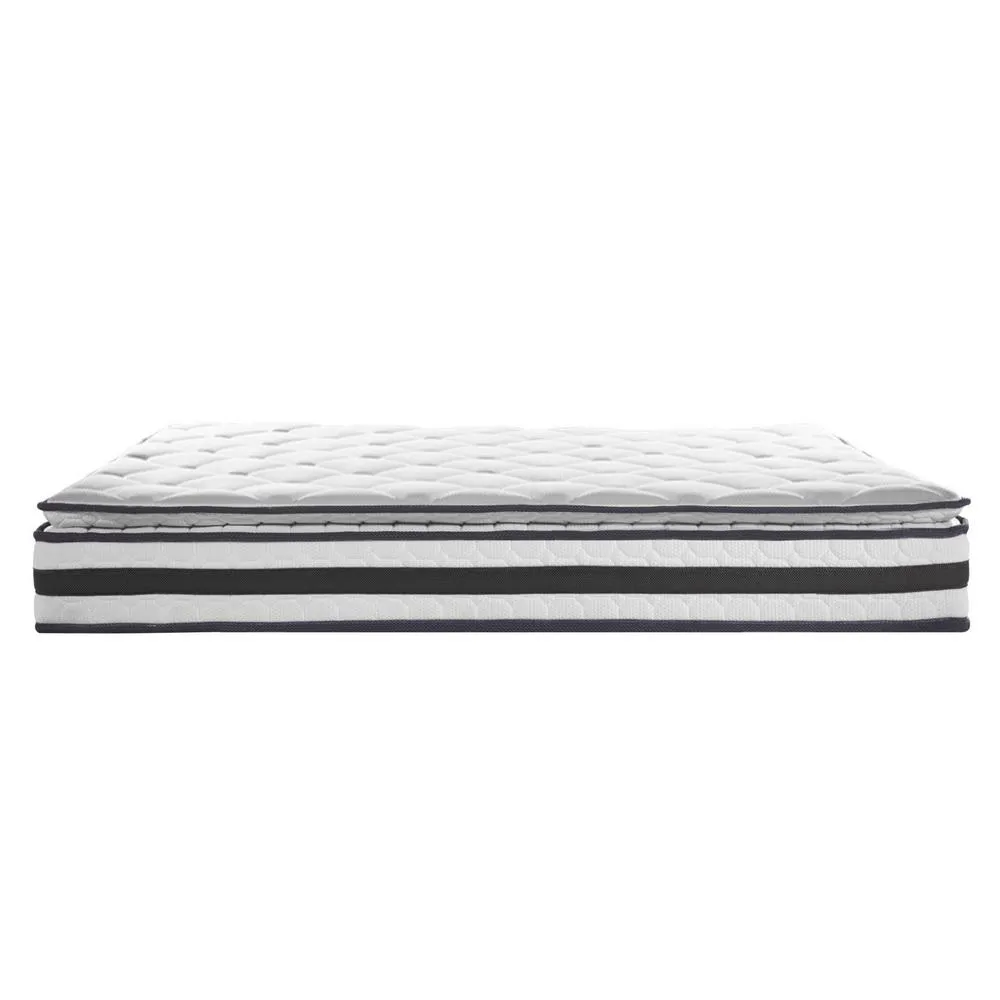 Double Package | Airlie Bed White & Normay Series Pillow Top Mattress (Medium Firm)
