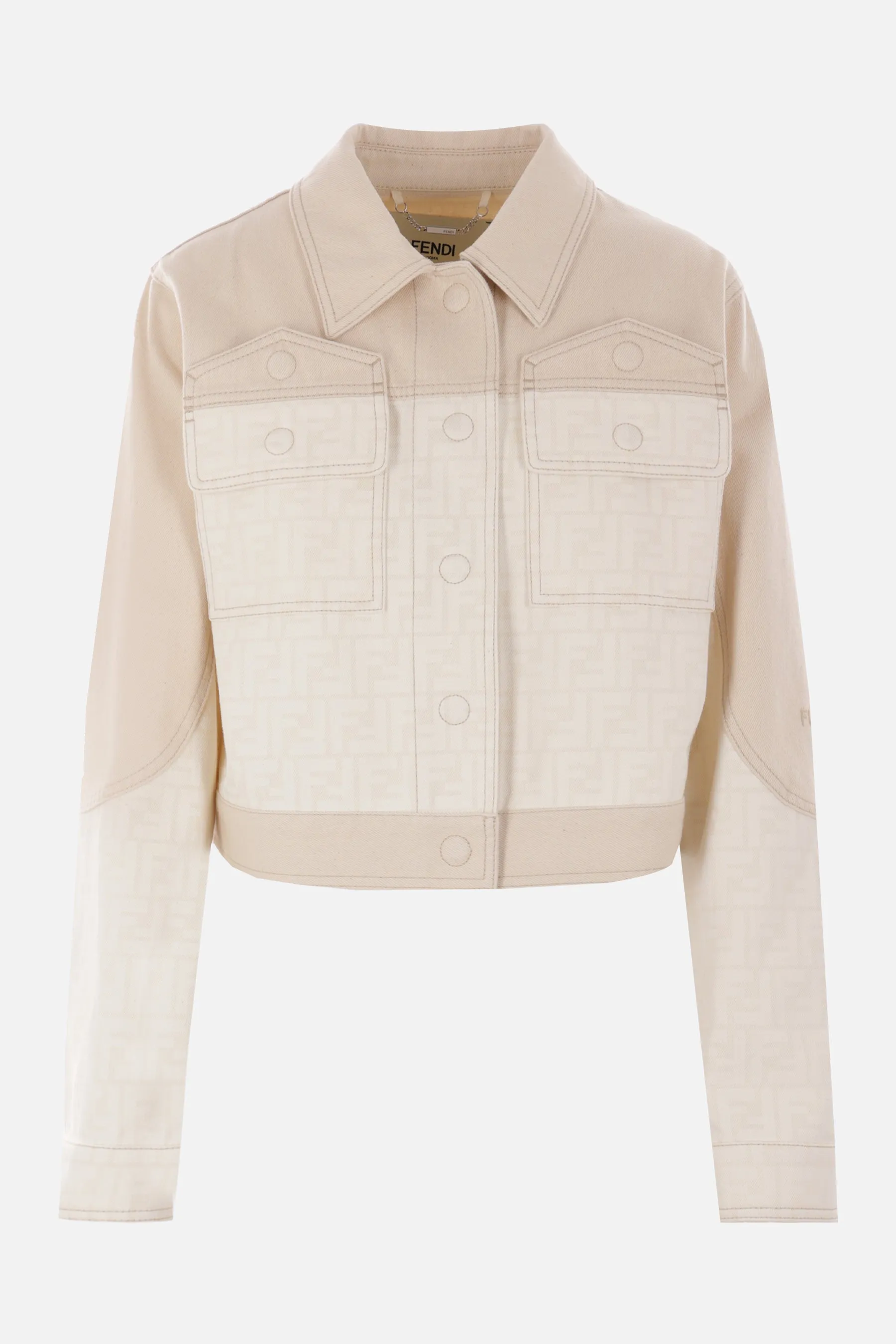 FF Print Denim Jacket