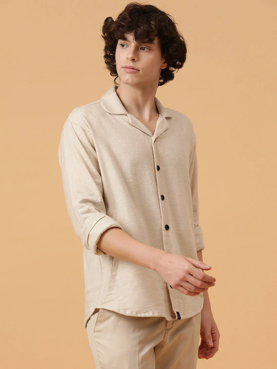 Flannel Double Kangaroo Pocket Oversized Unisex Shacket
