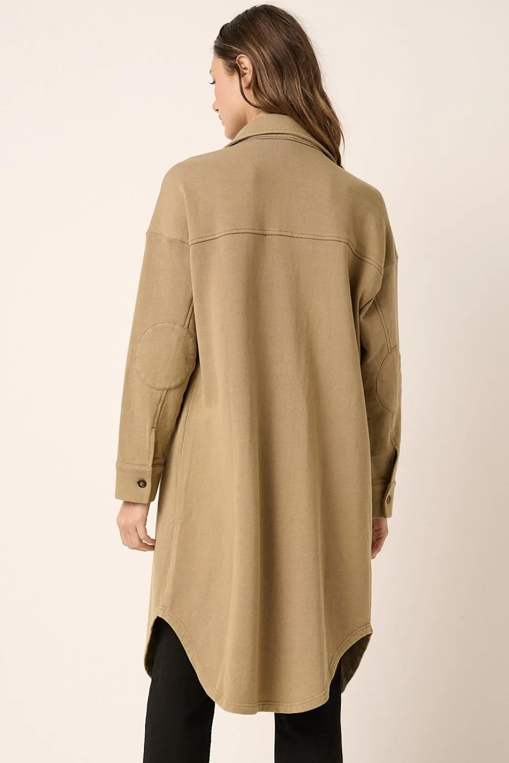 French Terry Longline Coat