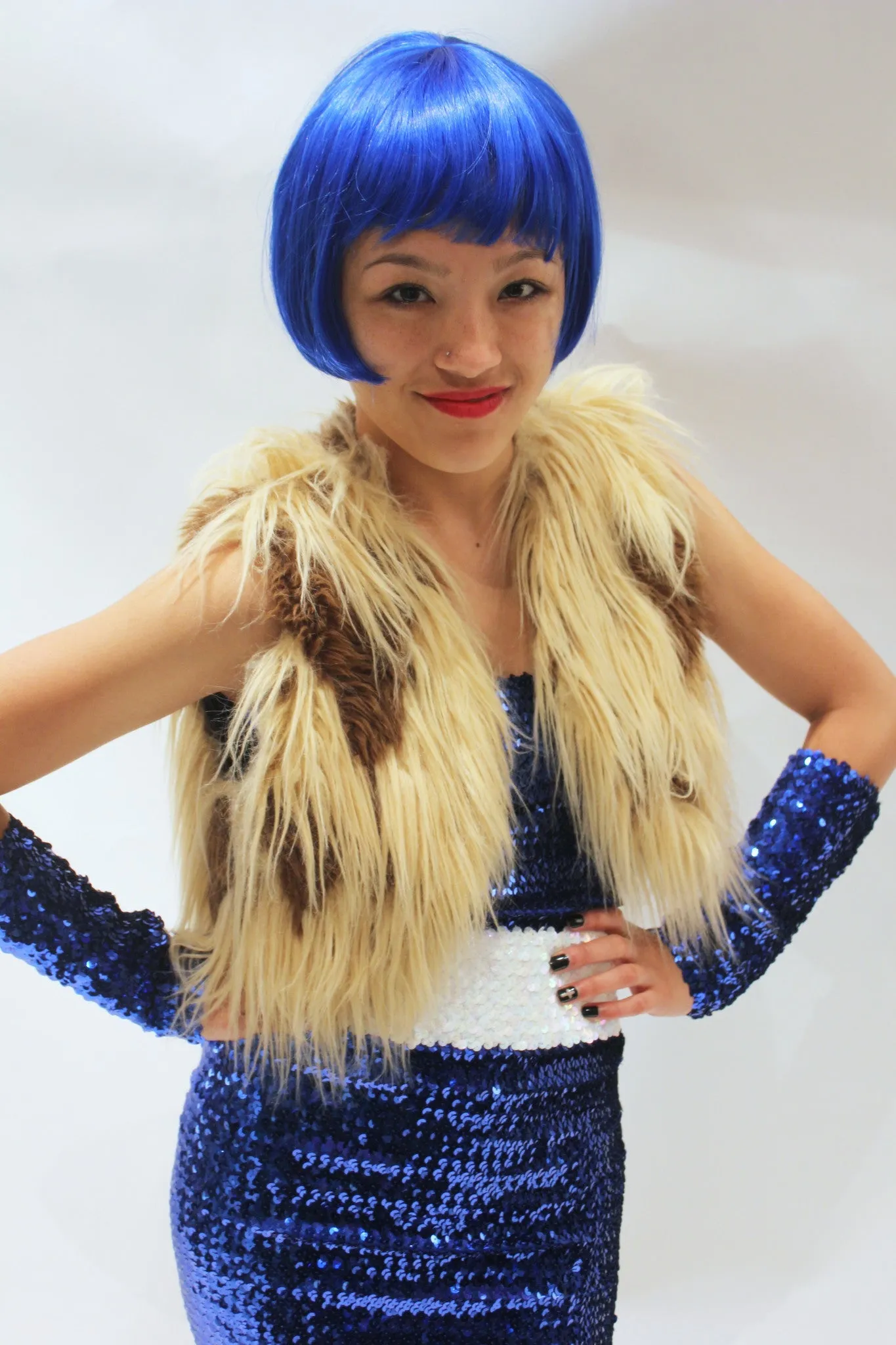 Fur Bolero Vest (High-End Natural)