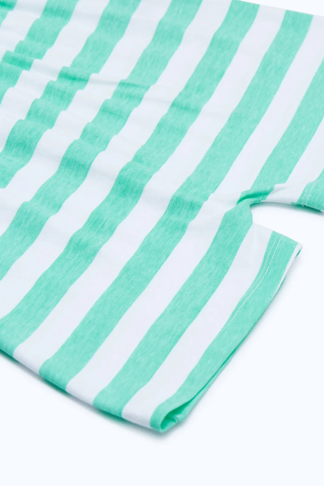 Girls Mint And White Stripe Minnie And Daisy Jumpsuit
