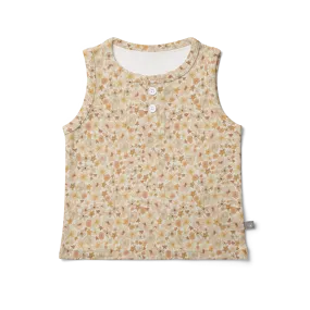 goumikids - Viscose Organic Cotton Tank Top - Wildflowers 2T