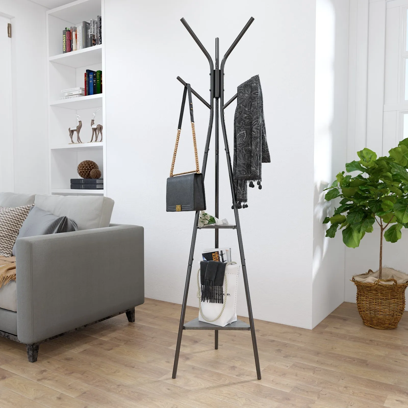 Hall Tree Triangle Design, Matte Coating