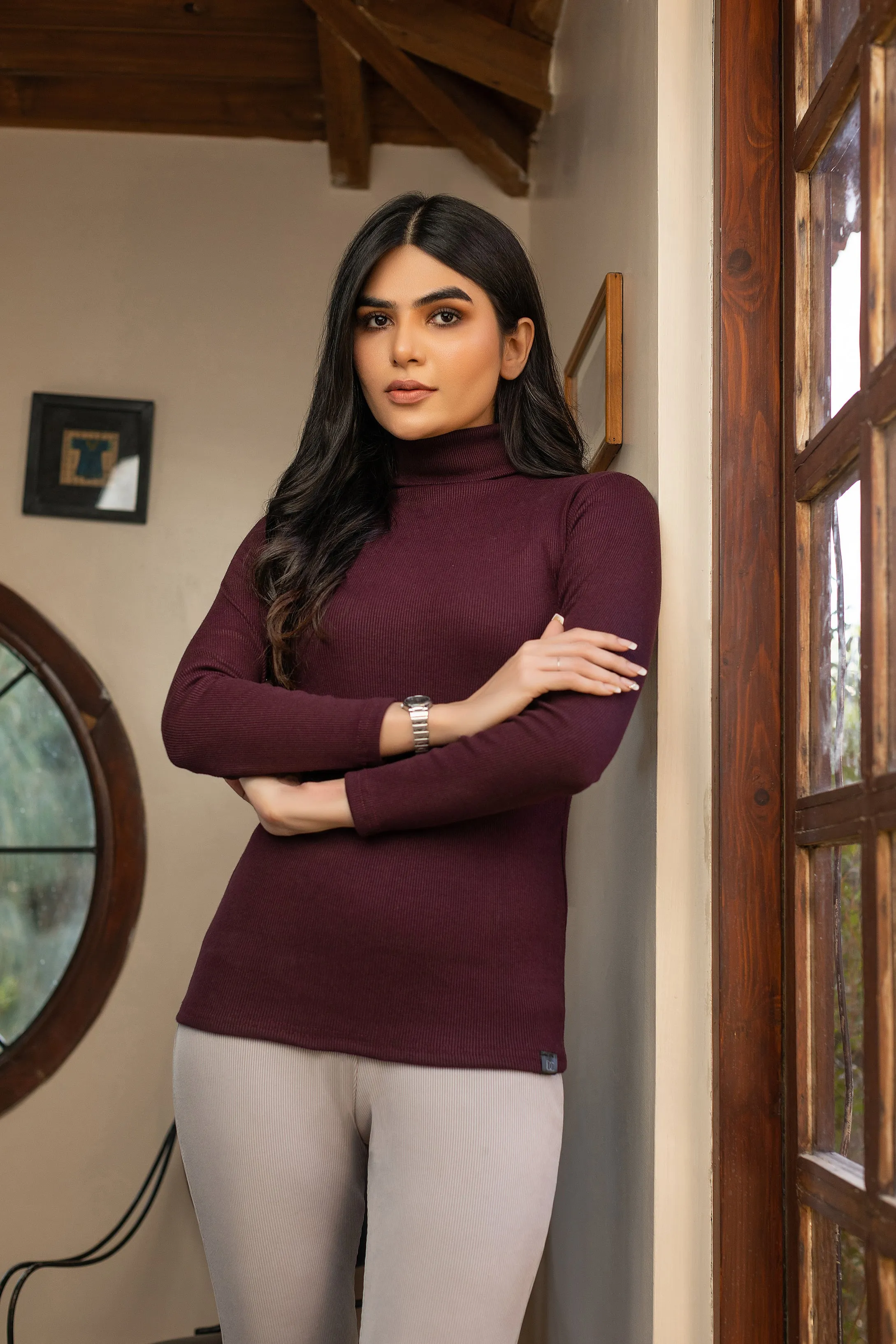 Highneck Maroon color