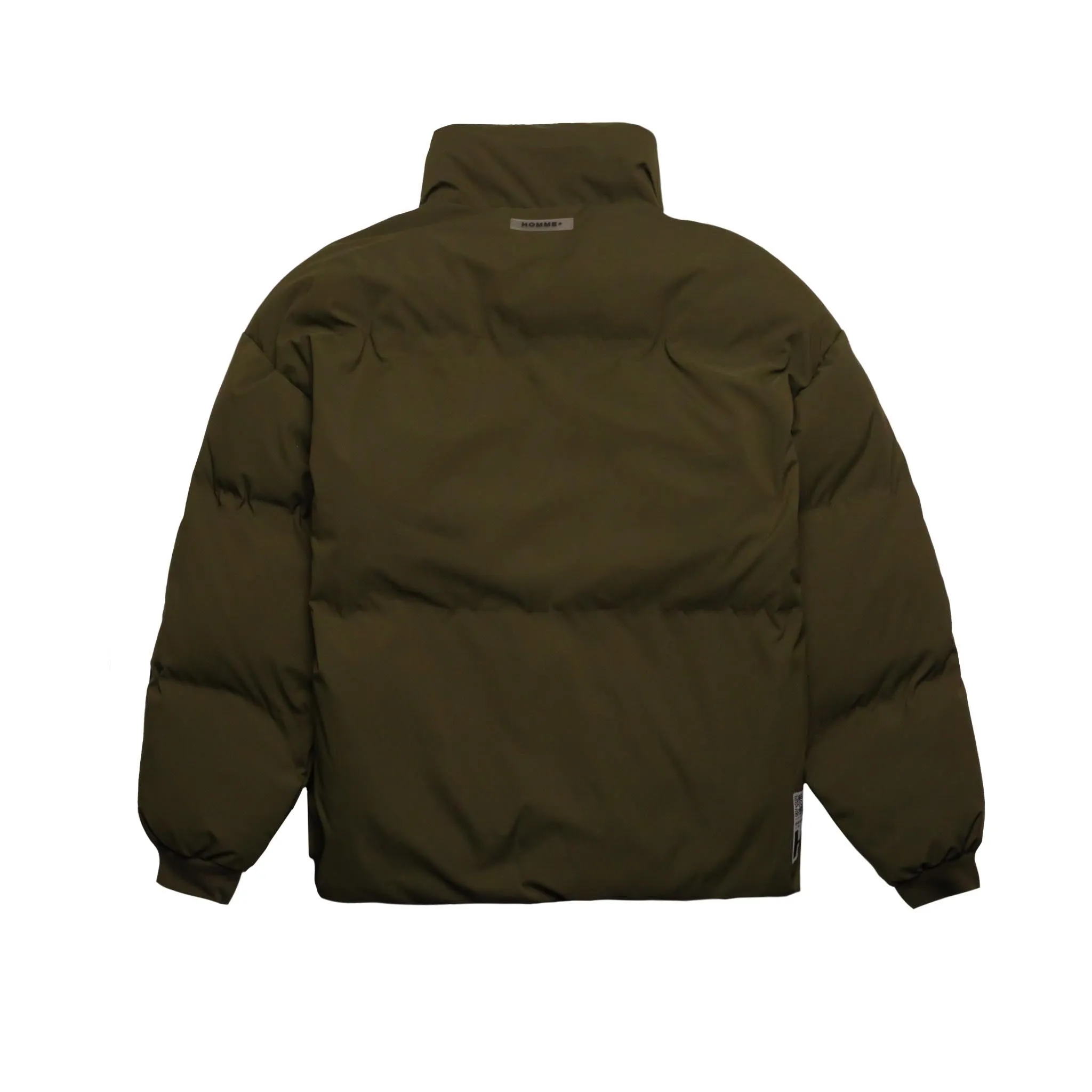 HOMME  Rubber Patch Puffer Jacket Army