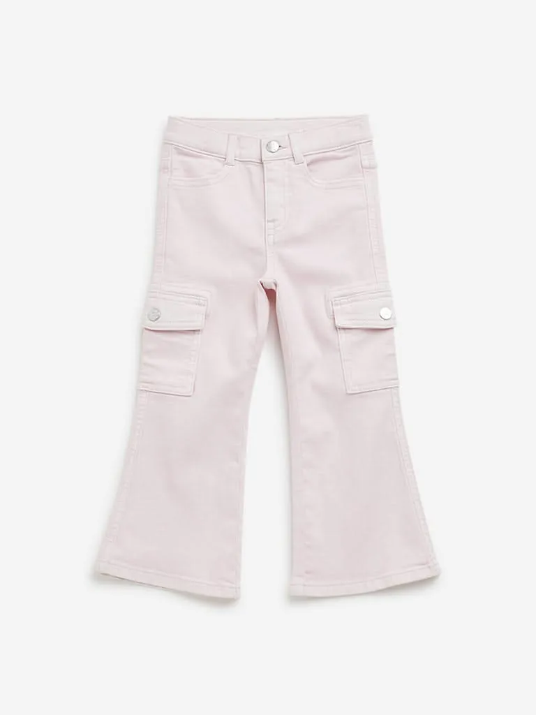 HOP Kids Pink Straight - Fit High - Rise Jeans