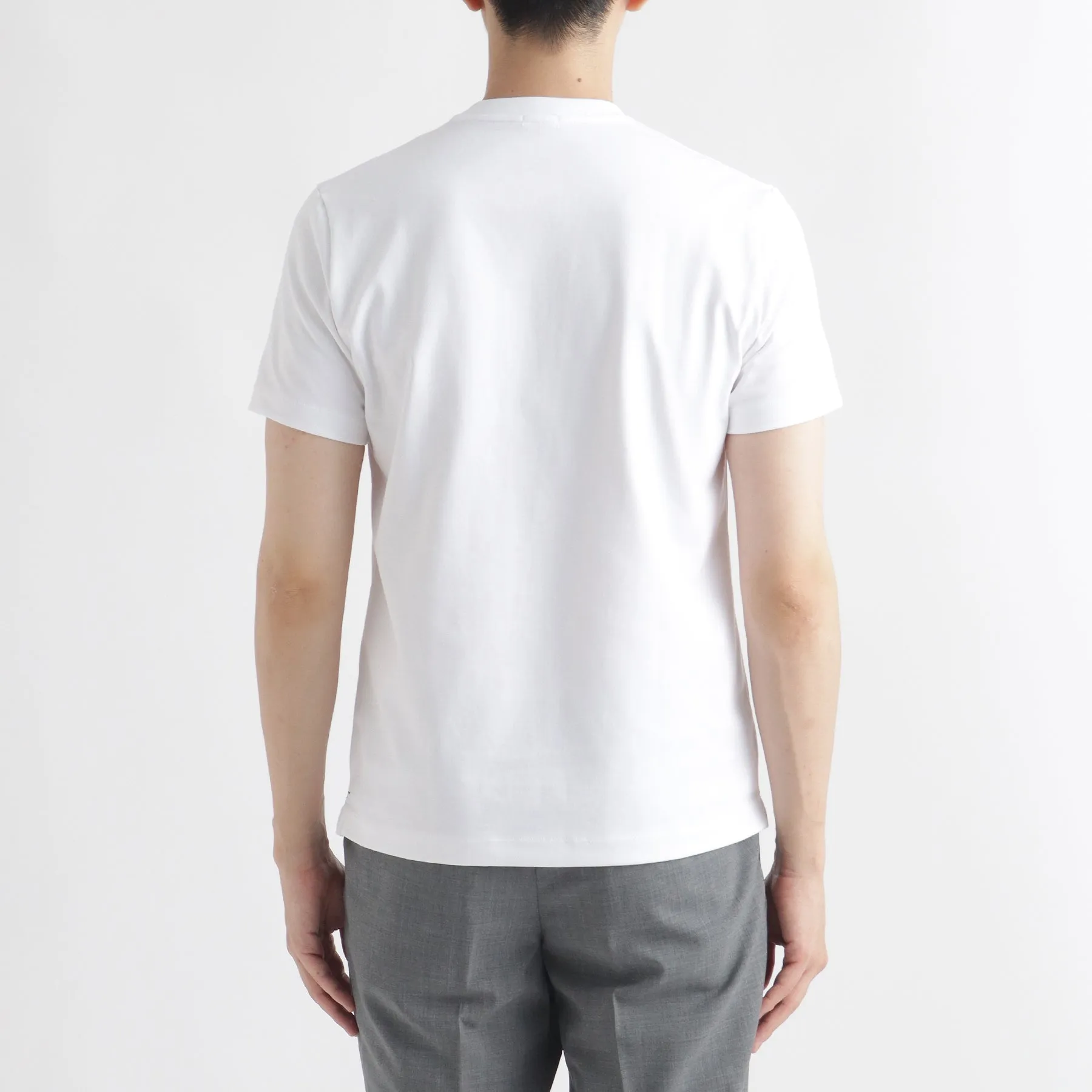 Hybrid Cotton Tailored Henley Neck T-shirt Color: White