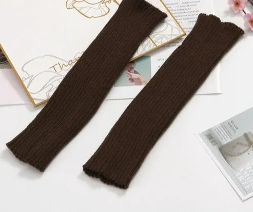 Japanese Lolita Sweet Girl Leg Warmer Knit Socks Wool Ball Knitted