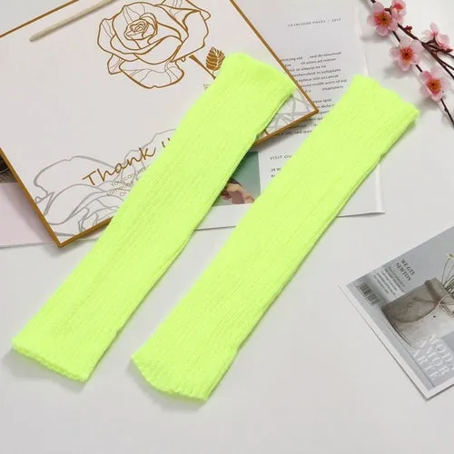 Japanese Lolita Sweet Girl Leg Warmer Knit Socks Wool Ball Knitted