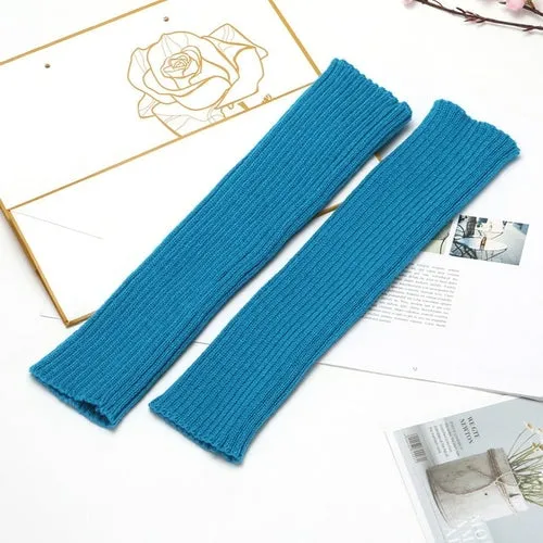 Japanese Lolita Sweet Girl Leg Warmer Knit Socks Wool Ball Knitted