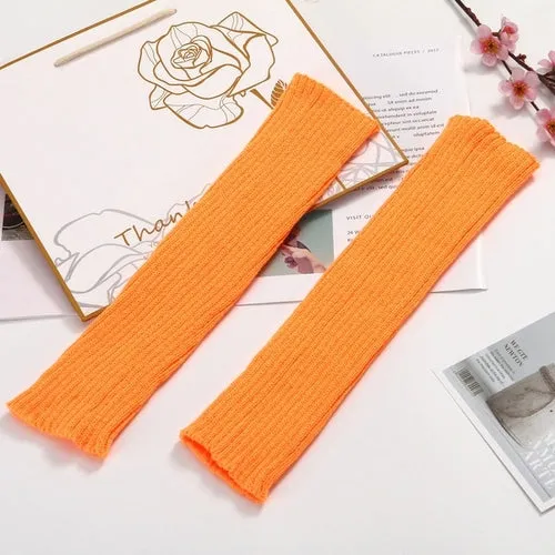 Japanese Lolita Sweet Girl Leg Warmer Knit Socks Wool Ball Knitted