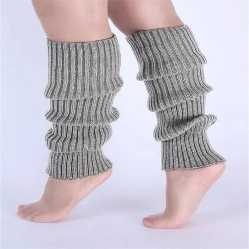 Japanese Lolita Sweet Girl Leg Warmer Knit Socks Wool Ball Knitted