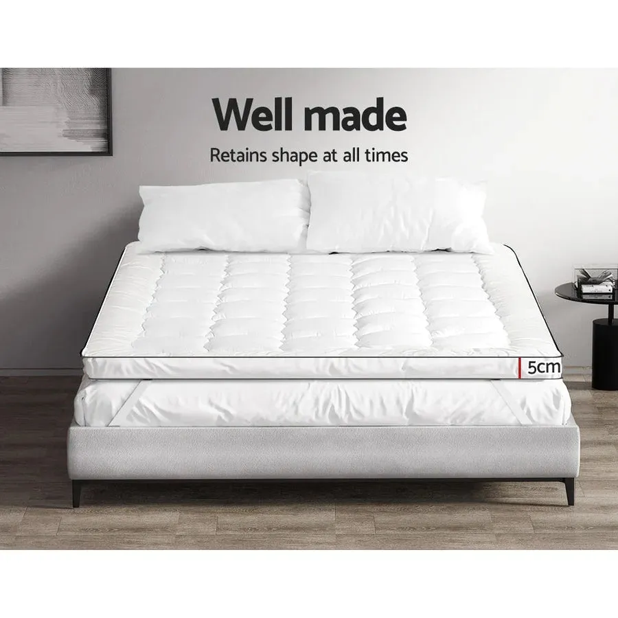 King Premium Package | Trinity Bed Charcoal, Algarve Euro Top Mattress (Medium Firm) & Deluxe Mattress Topper!