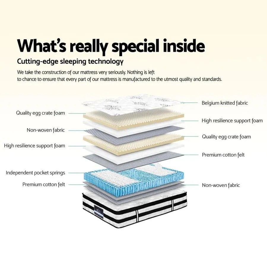 King Premium Package | Trinity Bed Charcoal, Algarve Euro Top Mattress (Medium Firm) & Deluxe Mattress Topper!