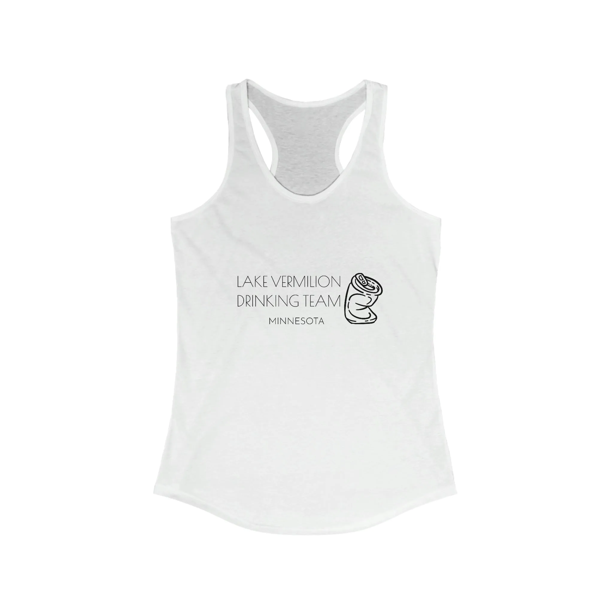Lake Vermilion Drinking Team - Crushed Can - Women's Ideal Racerback Tank