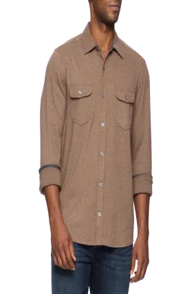 MadeFlex Hero Solid Twill Knit Flannel Shirt