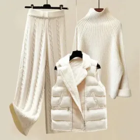 Margaux – Delicate braid pattern – Three piece - Knit set