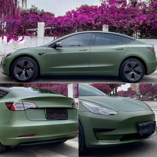Matte Army Green Vinyl Wrap