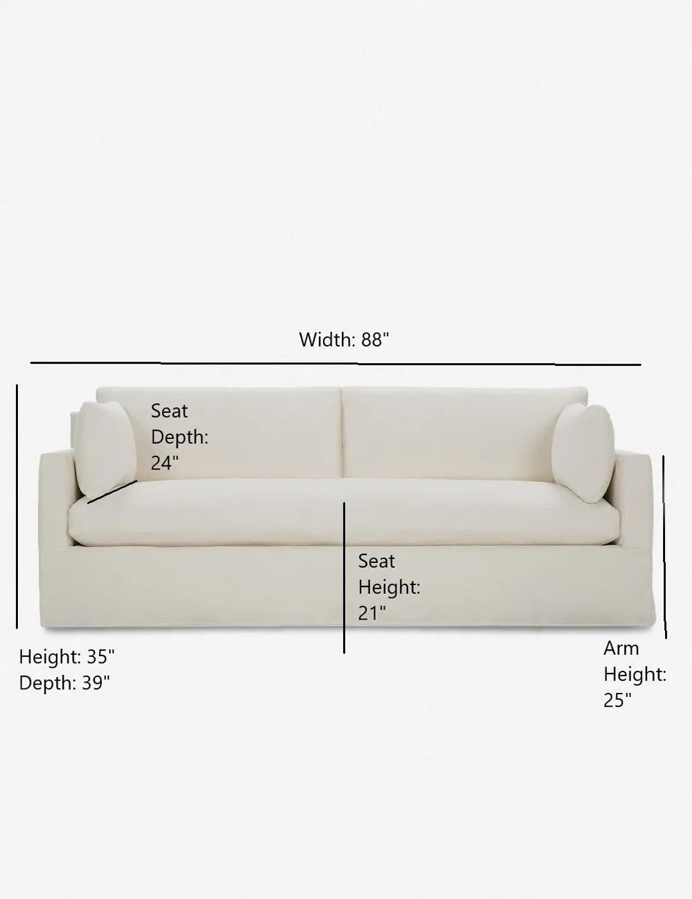 Myla Slipcover Sofa