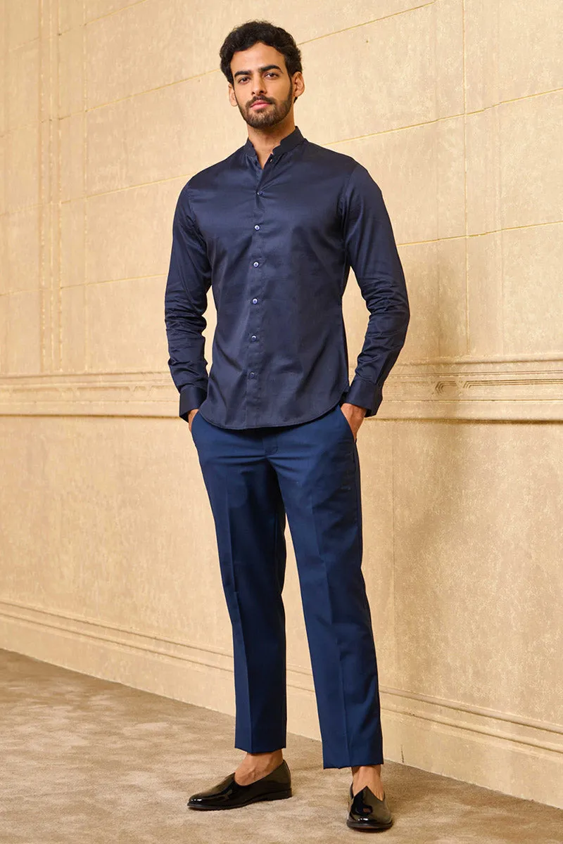 Navy Classic Cotton Shirt