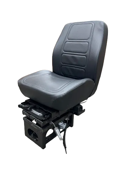 Onyx HD Mid Back Air Suspension Seat with Driver Swivel, Fixed Back in Black Vinyl